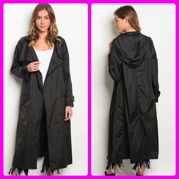 A Girl Thing Jackets & Blazers - 1 left💕New Love In lightweight hooded rain coat